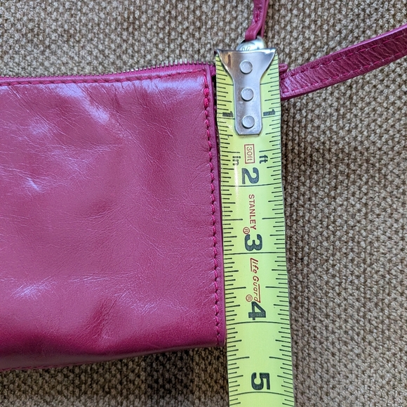HOBO Magenta Genuine Leather Crossbody Minimalist Bag - Picture 8 of 10